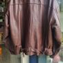 oversized brown leather jacket vintage Image 9