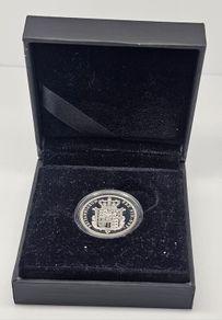 Gibraltar Silver Proof 2021 Pure Silver .999 Shield Sovereign in Original Holder