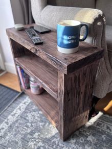 New Barnwood Style Chunky Sofa Side/End Table
