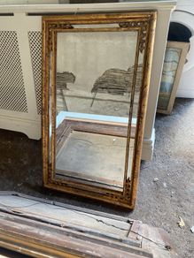 vintage gold mirror