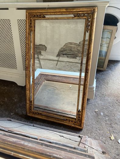 vintage gold mirror