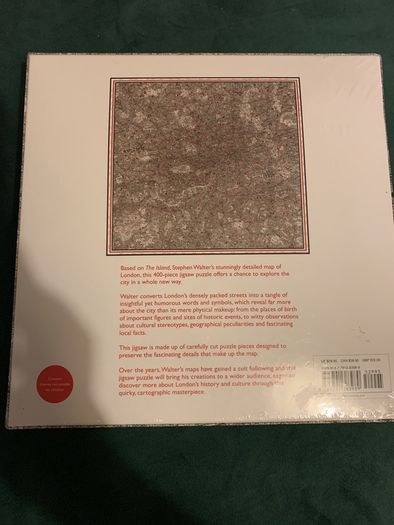 Brand new London Mapped puzzle 400 pieces