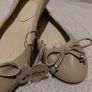 Leather Bow Ballerina Flat pumps Shoes, NEW WITH TAGS Image 8