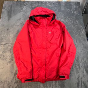 Helly Hansen Helly-Tech Womens Jacket Hooded Red Waterproof Coat size S