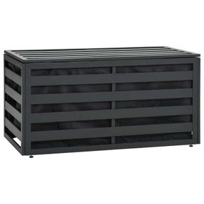 Garden Storage Box Aluminium 100x50x50 cm Anthracite