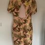 Tropical Print Dress with Cut Out Back Detail Image 2