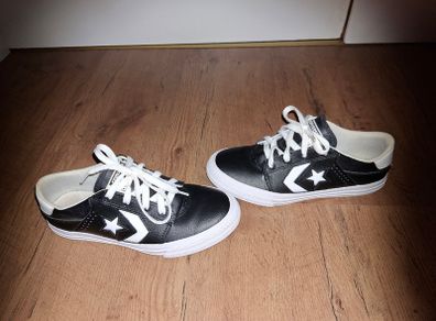 Converse  Breakpoint Black/White Leather Ox Unisex Sneakers size 2UK