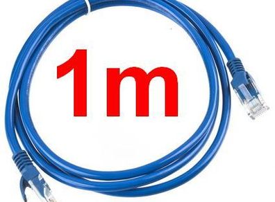 New 1m Ethernet RJ45 Cable Gold Plated Good Quality CAT 5e LAN Network #139
