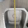 Under worktop Two bowl kitchen sink in great condition Image 3