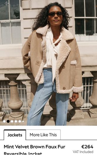Mint Velvet reversable jacket worn once