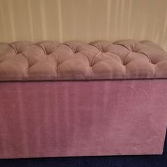 Ottoman  - PINK Corduroy 1960/1970