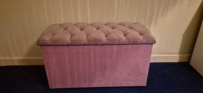 Ottoman  - PINK Corduroy 1960/1970