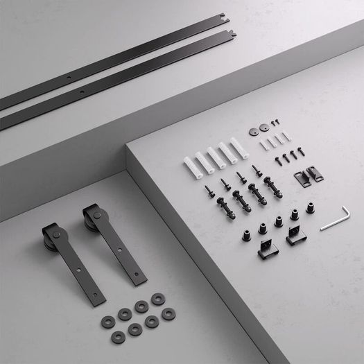 6FT Sliding Barn Door Hardware Kit