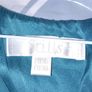 Turquoise knee length silk dress Image 6