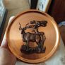 Vintage Copper African Kudu metal 3D wall hanging Image 5