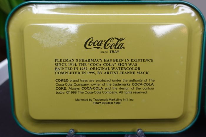Vintage 1998 Coca-Cola Mini Trays Set of 2 pcs.