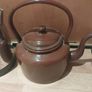 Original enamel kettle & small enamel saucepan Image 4