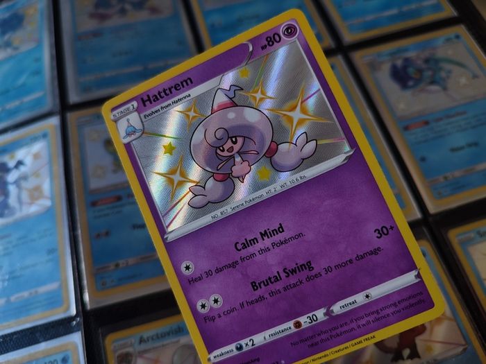 Hattrem ! Baby Shiny ! Shiny Rare ! from Shining Fates Set ! 2019 ! Pokemon Card !
