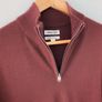Jaeger Merino Wool and Silk Half Zip Jumper Image 5