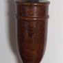 Pair of oak candlesticks. Image 2