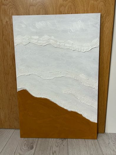 Large abstract textured painting