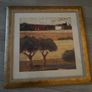 Large Framed Mediterranean Landscape Print Image 2