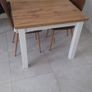 Dining table MARKSKEL 150x193 white/oak colour Image 2