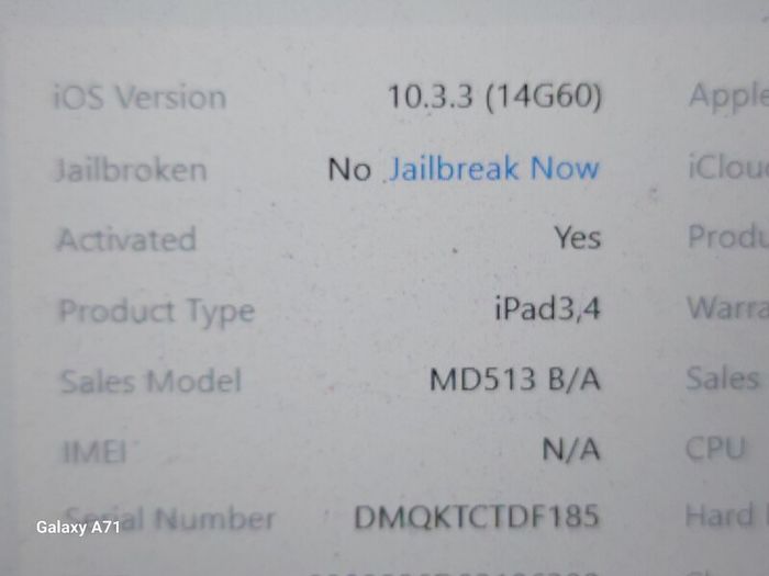 Apple IPAD 4th Generation, 16GB HDD,in excellent condition, great for YOUTUBE etc