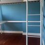 IKEA VITVAL Loft Bed with Desk & Mattress Image 5