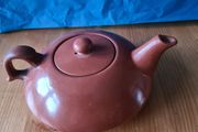 Terracotta Chinese Tea Pot 1970s. VINTAGE. Good Condition.