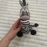 2004 Madagascar Marty Zebra Plush approx. 20 cm. Neck/Head is too loose (Falling down left or right) Used Please see photos Image 8