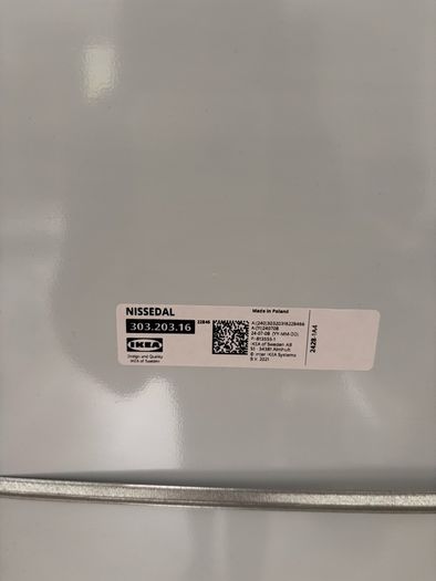 IKEA nissedal white mirror