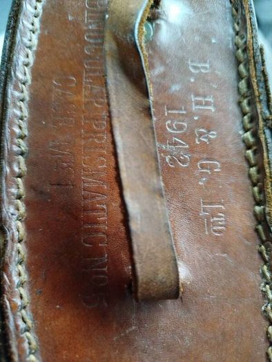 Vintage Leather Binoculars Case