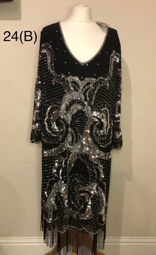 NEW black sparkly dress (size 24)