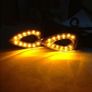 1Pair Waterproof Amber Light 12 LED Motorcycle Turn Signal Lights Indicators Lights Image 6