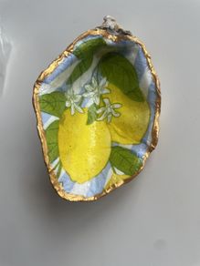 Hand Painted Oyster Shell