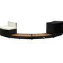 Spa Surround Black Poly Rattan And Solid Acacia Wood Image 2