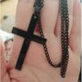 Fabulous Black Top 'Embrace Chaos' size 18 + matching necklaces available Image 7