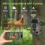 Wifi Trail Camera, 4K 64MP Memory Card Image 2
