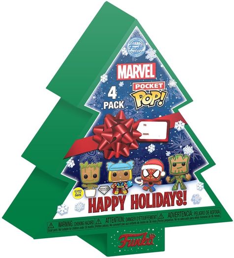 Funko Marvel: Holiday Pocket Pop (4 Pack)