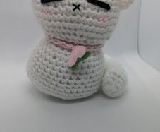 handmade crochet cat
