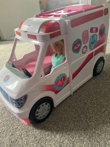Barbie ambulance and nurse doll