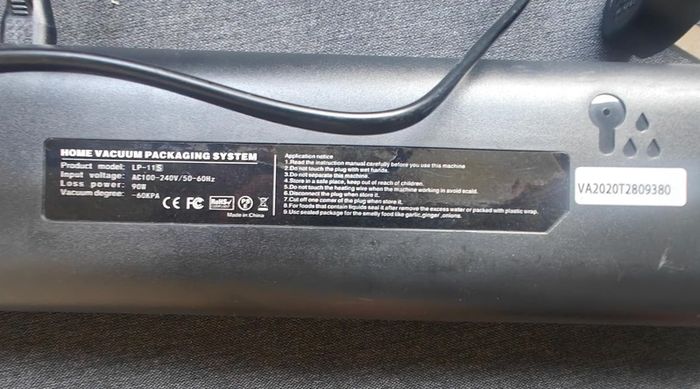 Vcloo Vacuum Sealer - Model LP-11S - Fully Working