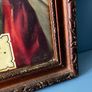 Antique Sacred Heart of Jesus Chromolithograph Framed c.1930s Image 8