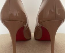 Never worn Christian Louboutin. Blush-Nude. UK 7.