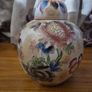 Vintage Large Oriental Ginger Jar Peacocks and Floral Theme Image 2