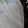 Cream velvet lined professionally made curtains size 4 widths drop 62inch pinch pleating Image 3