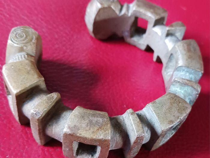 19th Century Bronze Fulani bracelet