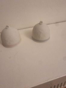 A pair of vintage lladro christmas bells in mint condition