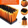 Upgrade Garden Broom,Yard Brush Heavy Duty Outdoor(23.6in)  66in Broom has a Sturdy,Rust-resistant Handle,Stiff Bristles for Sweeping up Large Image 3